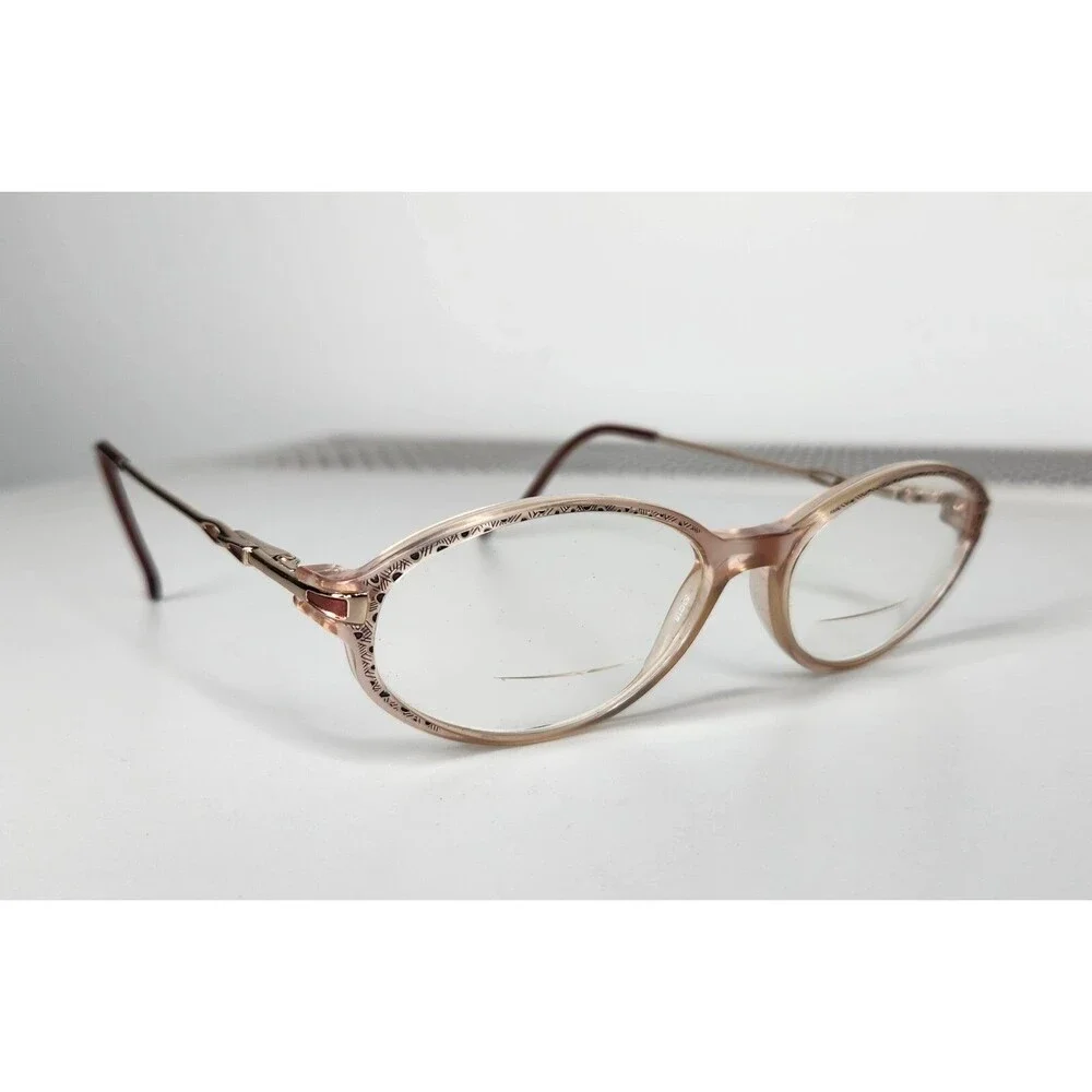 Womens Leapard/Peacock Print 53/16 Eyeglasses Frames